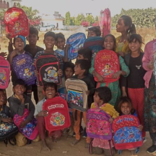Empowering Education: 90 Slum Children Receive School Bags