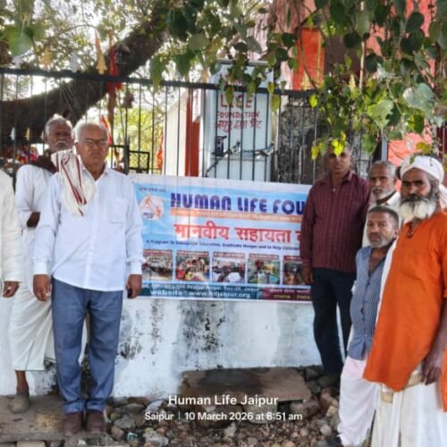 मानव सेवार्थ: गांव सायपुर के हनुमान मंदिर पर शीतल जल प्याऊ स्थापित