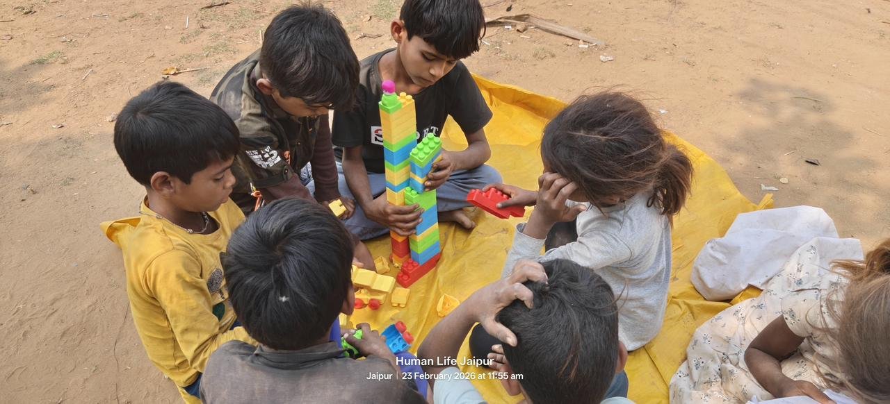 kids playing and enjoying