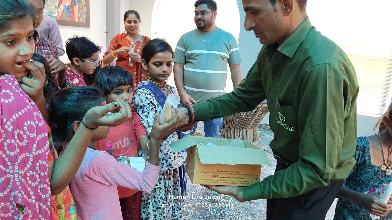 enjoying with kids