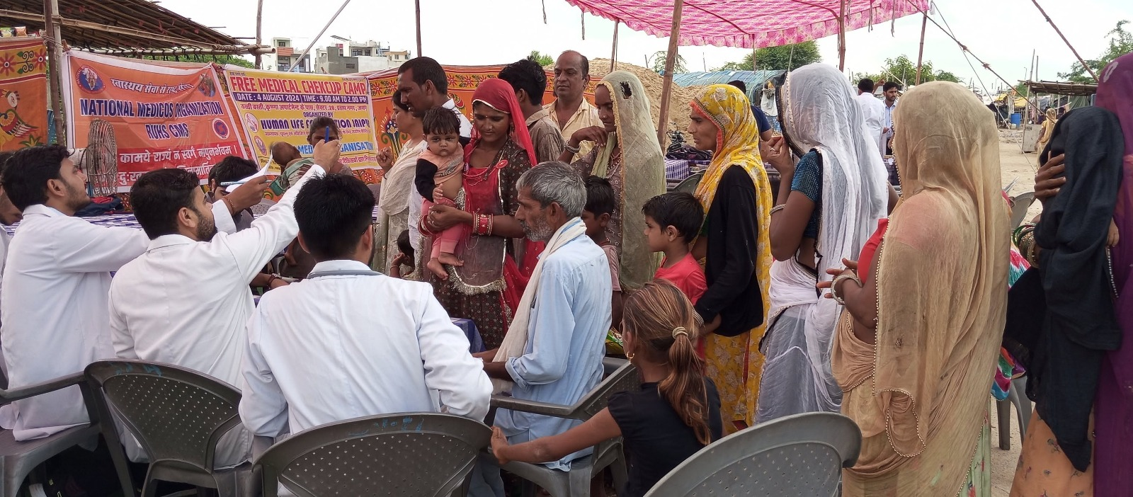 Free Medical Check-up and Medicine Distribution Camp in  Slum Area