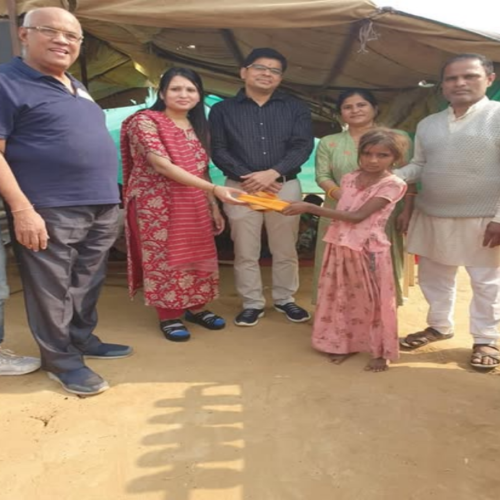 Birthday Celebration with Meal Distribution
