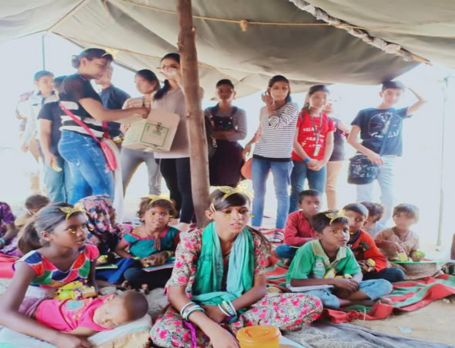 Distribution of Clothing, Fruits and Stationery