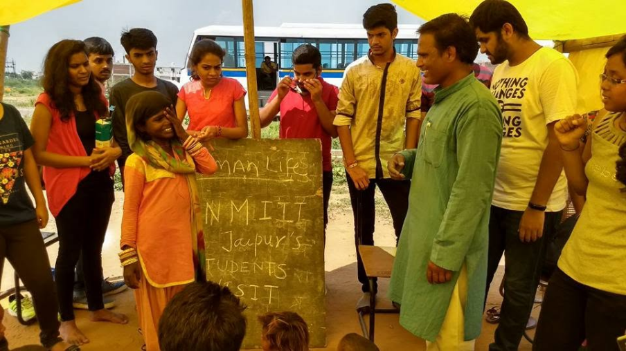 Visit by LNMIIT Students for Education Camp and Cultural Visit