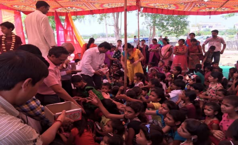 Organised Kanya Pujan Mahostav
