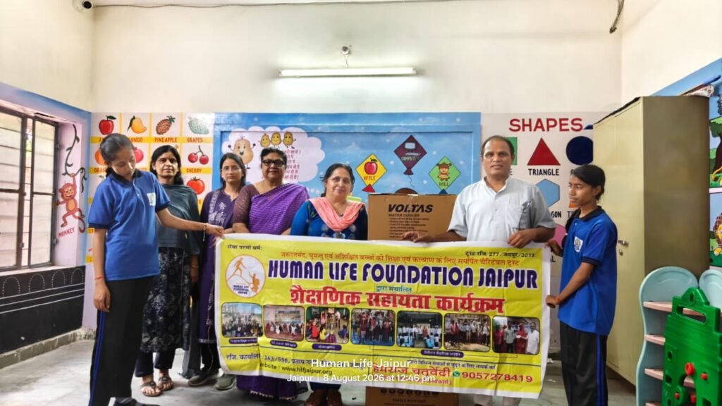 Donated Watercooler for Cold and Safe water facility in Mahatma Gandhi Government Girls School, RPA, Shashtri Nagar, Jaipur